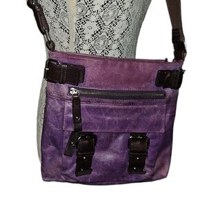 Danier Leather Purple Crossbody Bag